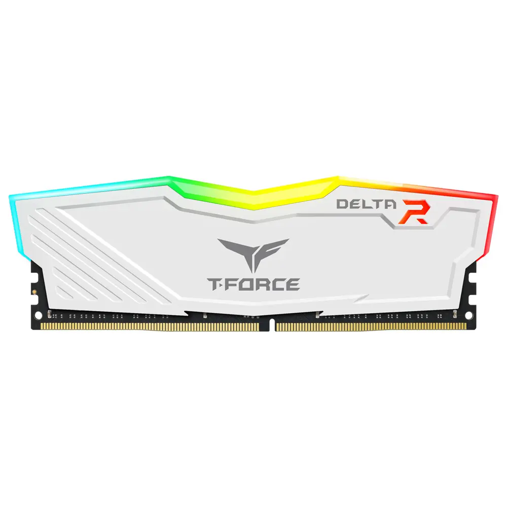 TEAMGROUP T-Force Delta RGB DDR4 Ram 16GB (2x8GB) 3600MHz  White 