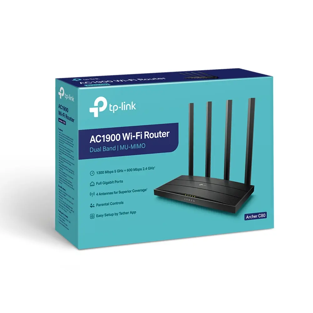 TP-Link Archer C80 AC1900 Wi-Fi Router 