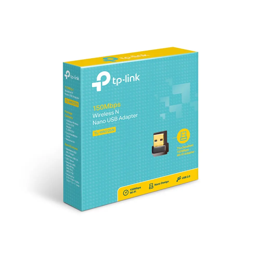 TP-Link TL-WN725N, 150Mbps Wireless USB Adapter 