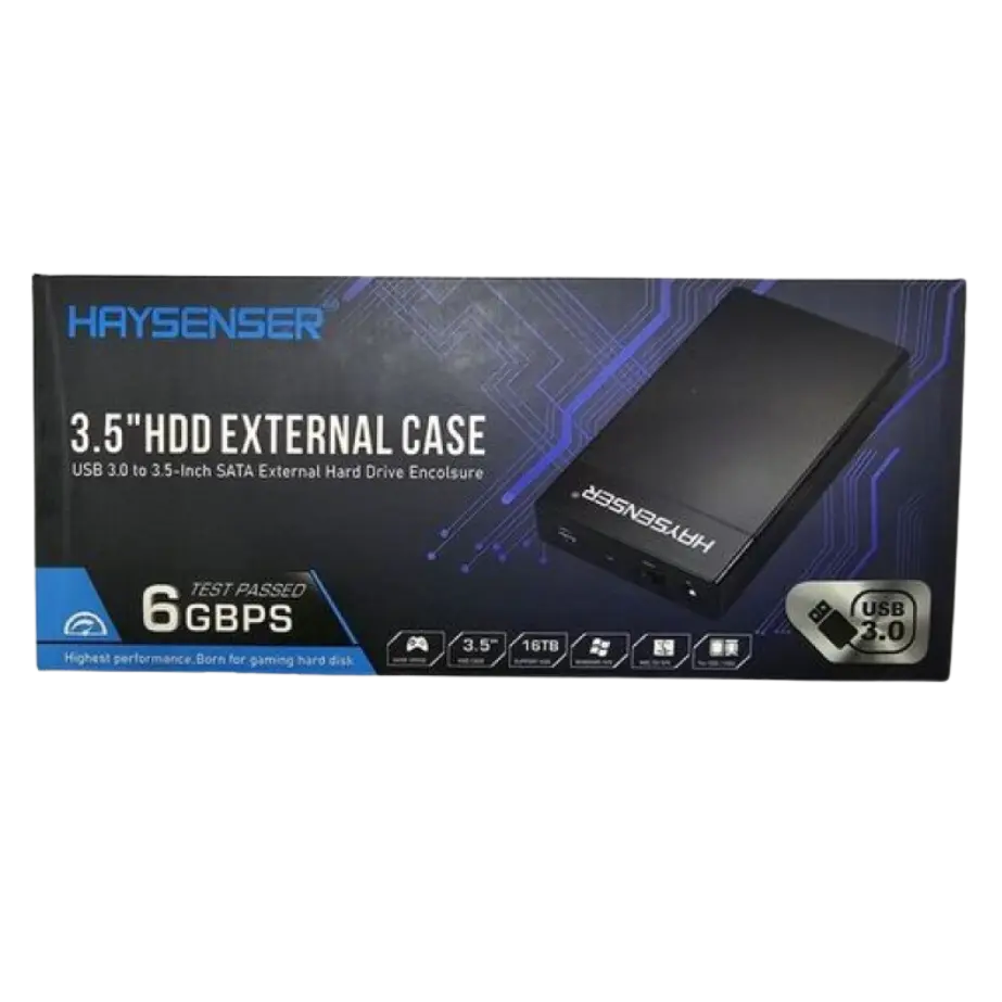 Haysenser USB 3.0 Hard Disk External Case (3.5in)