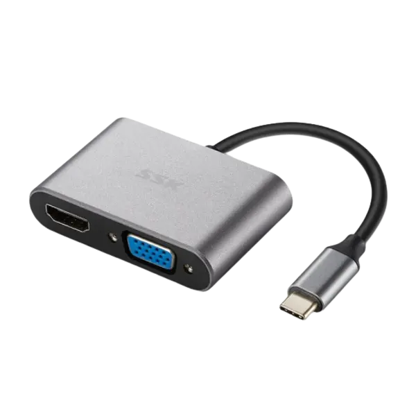 SSK TYPE C TO HDMI+VGA ADAPTER C063