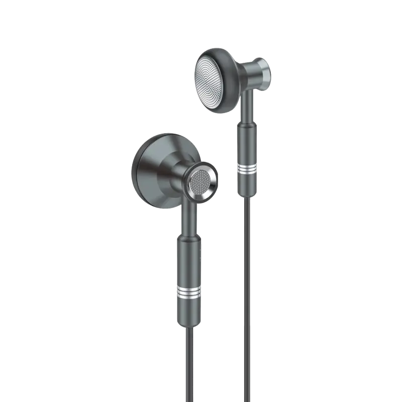 T55 Metal Flat Earphone (3.5mm) 